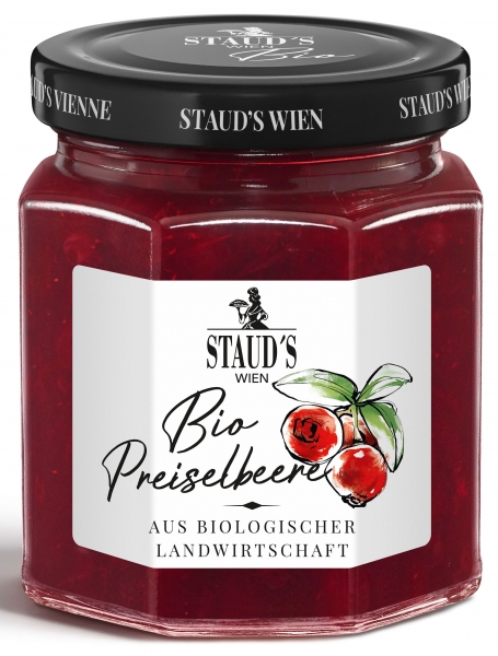 STAUD's BIO Preiselbeere Fruchtaufstrich 250g